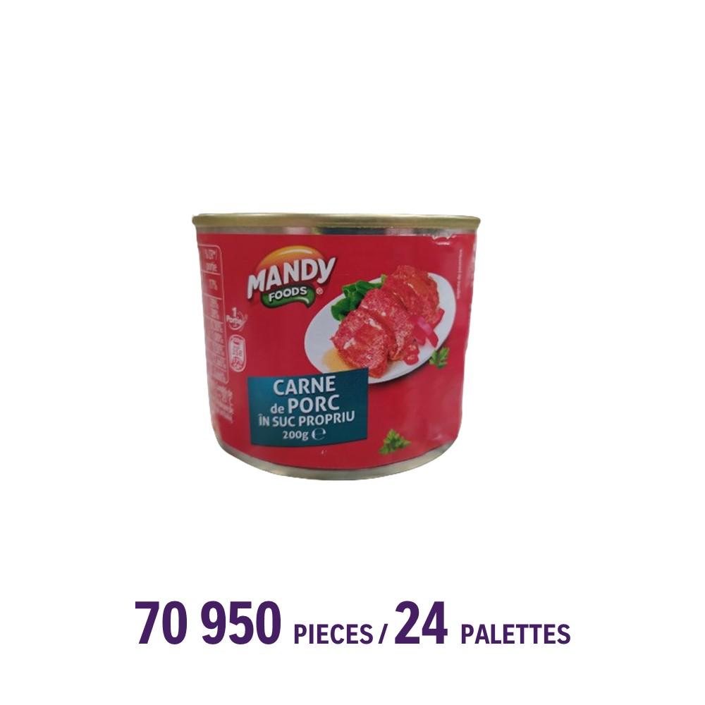 Canned pork, 200 g - DLUO 20.04.2024