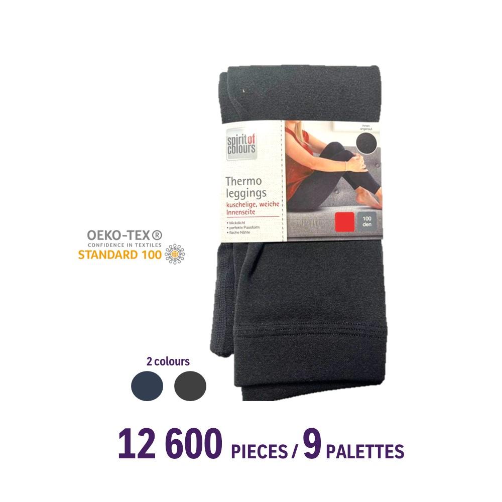 Leggings thermique 100 DEN - OEKO-TEX - 2 couleurs & tailles